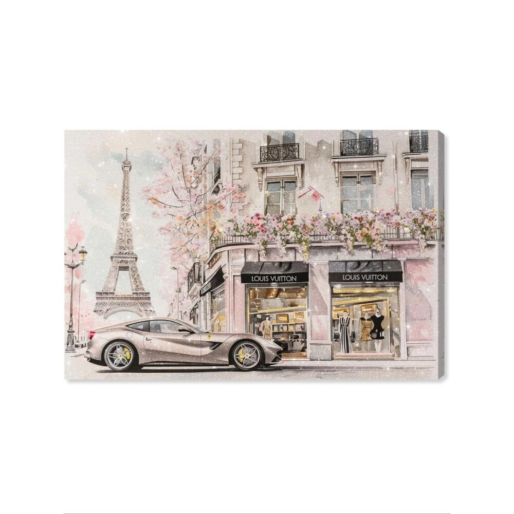 Design District Louis Vuitton Shopping Trip In Paris Wrapped Canvas Wallโ Decor